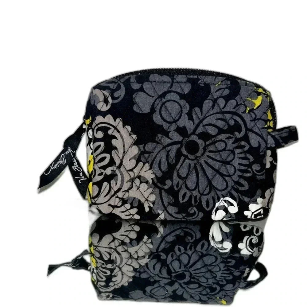 Vera Bradley Wristlet Wallet Quilted Women's Gray, Yellow And Black EUC‎